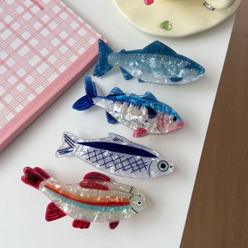 Lifestyle Of Korean - ヘアピン 海洋動物 ヘアクリップ PVC ツナ 魚類